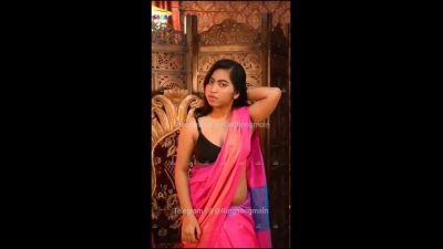 Desi Model Shreya/Sunita Mondal in Saree Showing B00Bs Photoshoot