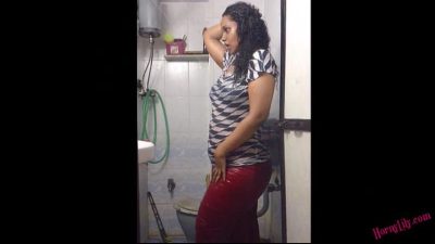 lily stripping in shower video