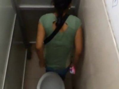 Indian College Girl Filmed In Bathroom Doing Pee