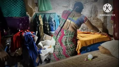 Elder stepsister stripped naked and fucked in doggy style from behind India Desi girls sax