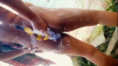 Village vabir new bathing vedio