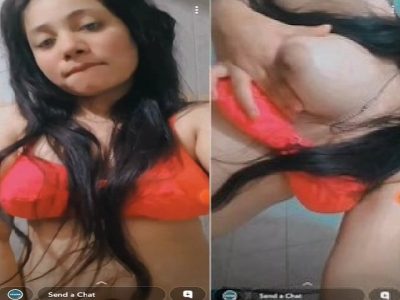 Bra moved boobs show of sexy live cam girl