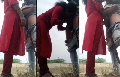 Outdoor girlfriend sucking and fucking