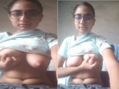 Innocent girl boob press viral selfie video