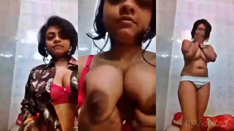 Horny Girl Nude MMS Selfie Video
