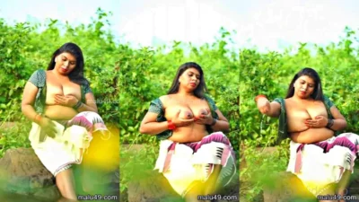 Mallu Model Topless Big Boobs Viral Video Shoot