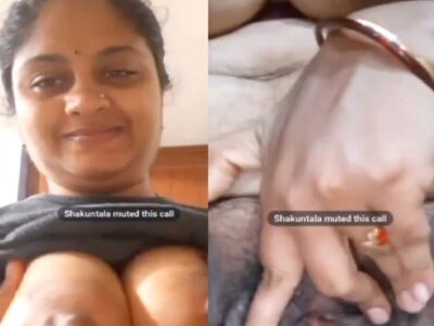 Horny aunty exposing huge boobs and pussy FSI sex
