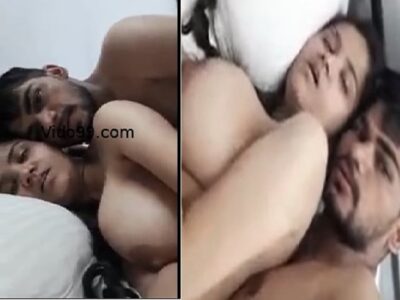 Selfie sex video of big boobs Indian girlfriend