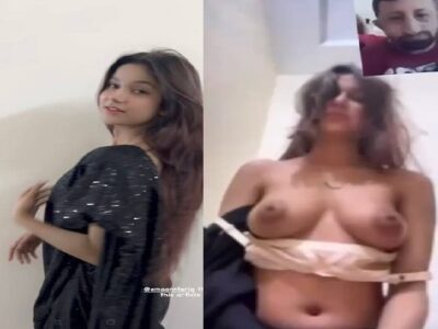 Indian girl sexy boobs show to boyfriend viral call