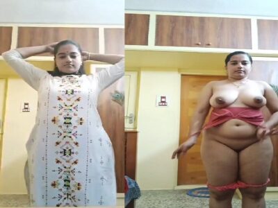 South Indian busty beauty viral striptease FSI sex