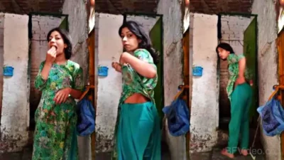 Naughty Indian Village Girl Teasing With A Banana On Cam