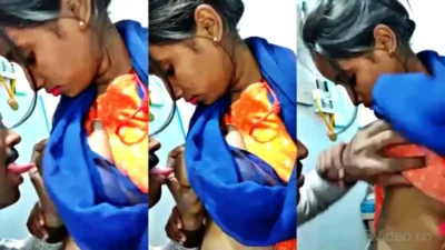 Office Manager Sucking Boobs Of His Staff