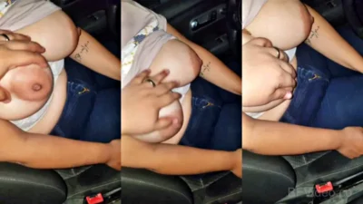 Pumping Boobs Of Pakistani Bhabhi Inside Car