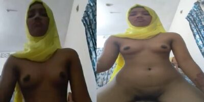 18 teen rides stepbrother cock wearing only hijab