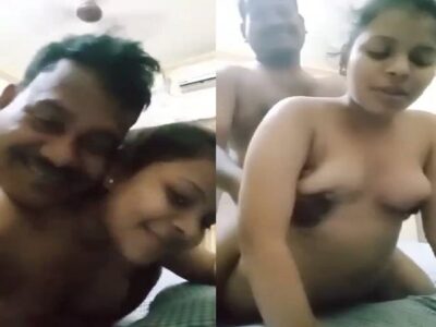 Jija fucking saali from back and boob press