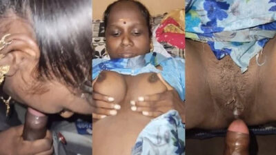 Tamil aunty ne blowjob dekar chut chudwai apni