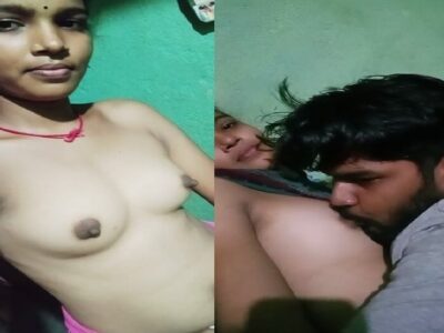 Girlfriend small boobs sucking by boyfriend