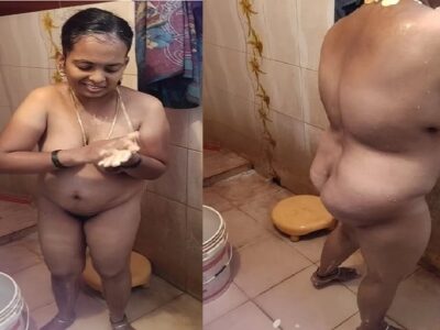 Petite bhabhi bathing naked before devar sex MMS