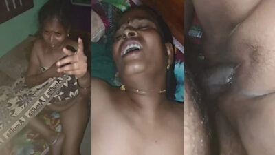 Tamil aunty ne apni geeli chut ki chudai karwai