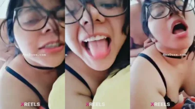 Chubby Glasses Babe Hard Fucking From Behind