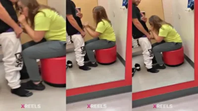Clothing Store Lady Fucking In The Changing Room 1