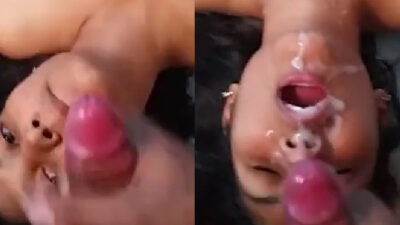 Boyfriend ne cum se nahla diya apni bandi ko