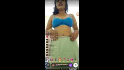 Rekha Tamil Ponnu Tits and Ass Show on Live