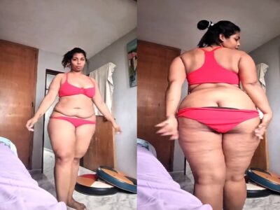 Huge ass MILF striptease viral hot MMS for lover