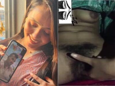 Indian fingering ex-girlfriend video call at night