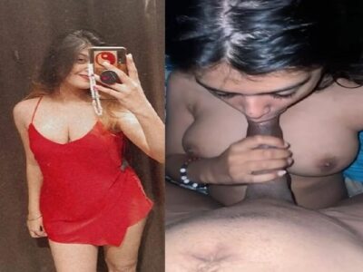 Beautiful girl loves blowjob giving to lover FSI sex