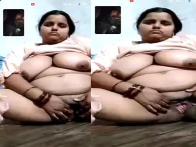 Chubby aunty video call sex chat nude fingering