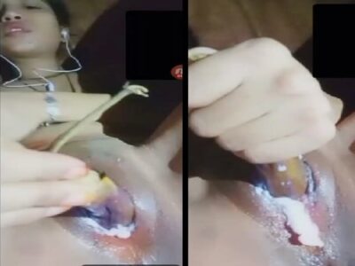 Video call sex masturbating creamy pussy viral GF