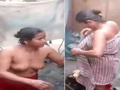 Village bhabhi changing dress after viral nude bath