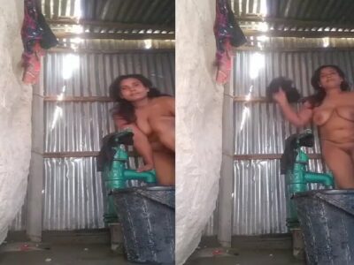 MILF video making of her naked bath viral xxx clip