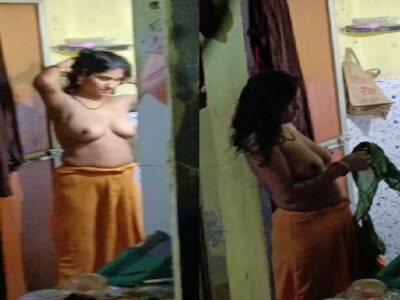 Bhabhi removing blouse and viral boobs show caught