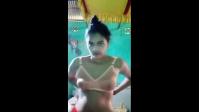 Village Girl Changing Dress Making Video for Lover