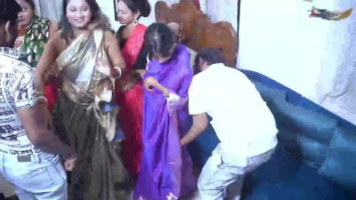 Four Local Married Desi Bahbhi Hardcore Gangbang Sex with Local Boys by GoddesMahi