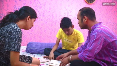 BindasTimes Desi Step Mom Teaches Her Step Son How To Fuck And Get Threesome