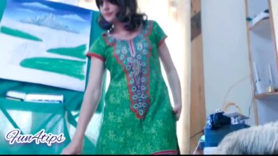 Amazing stripping and teasing milf.