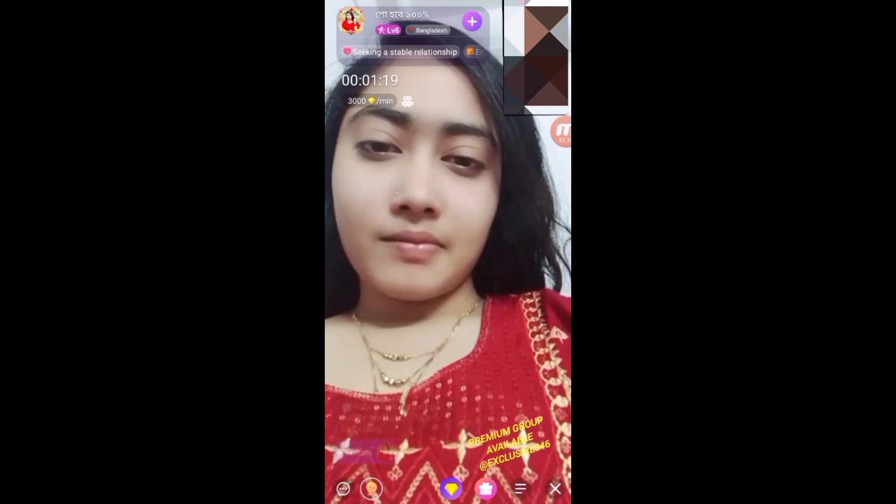 শো হবে ১০০_ (Show Hobe 100_) from Bangladesh, Showing Boobs, Pussy & Asshole and Fingering on Chamet Live ~ with FACE – Lulust