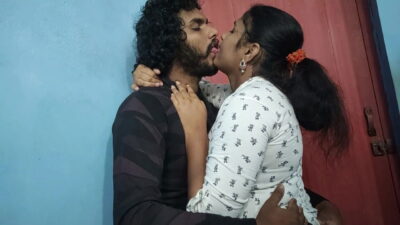 Long lip lock with hot fuck, Mallu couple hot lip lock and sex, Top and skirt removal and hot fuck with girl friend