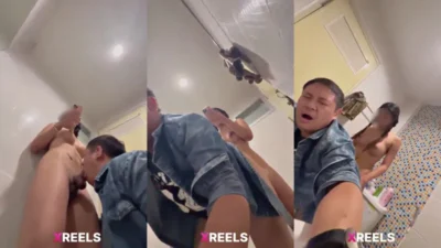 Transgender Shemale Likes To Have A Sex With Her Guy In The Bathroom