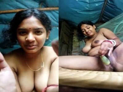 Unsatisfied bhabhi using brinjal in cunt viral FSI desi