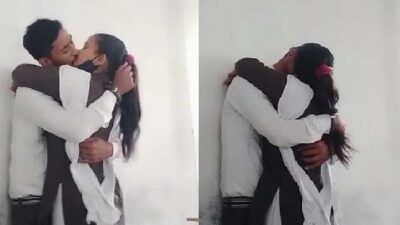 Classroom mein college girl ki boobs daba raha hai bf