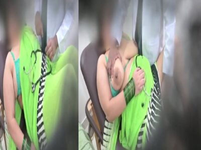 Doctor checking aunty big boobs and fingering pussy
