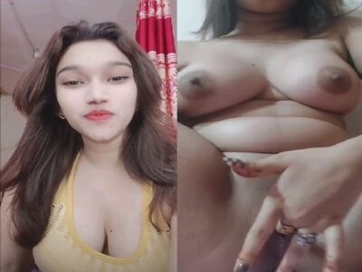 Big boobs horny babe fingering horny pussy viral MMS
