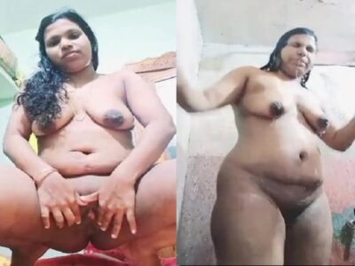 Unsatisfied mallu chechi viral nude videos and shower bath