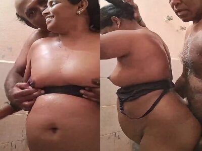 5 months pregnant lady shower nude bath and fucking