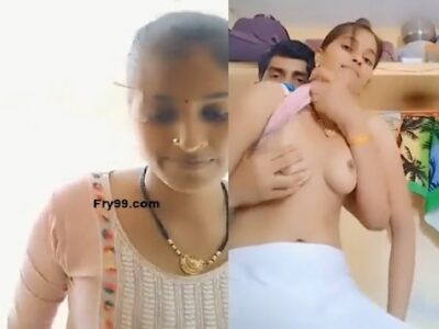 Desi wife boob press and hardcore fucking viral clips