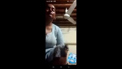 Paki lady showing big boobs on video call